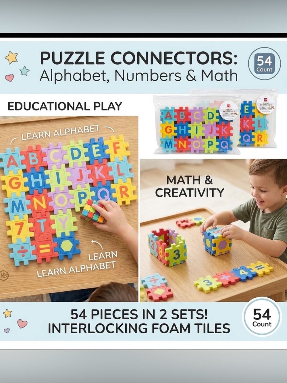 NWT learning Play Puzzle Connectors